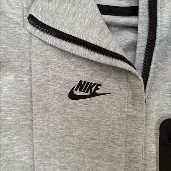 Gray & Black Nike Tech Double  Zipper Jacket - Picture 2 of 3